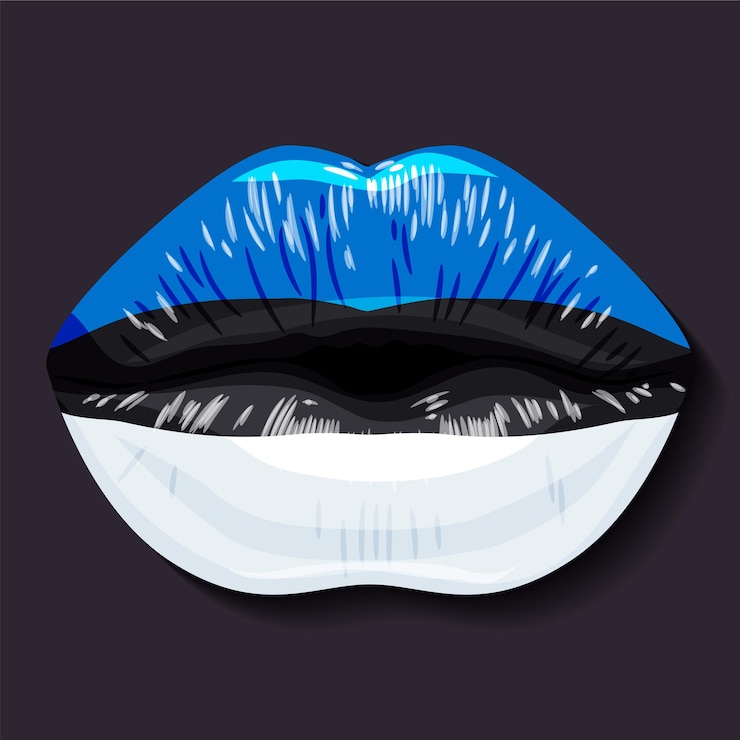 Vector flag of estonia