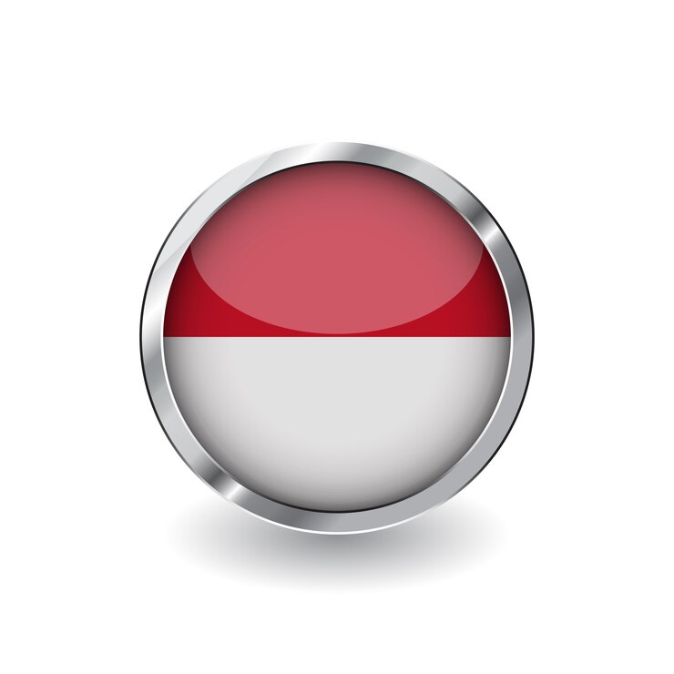 Vector flag of indonesia