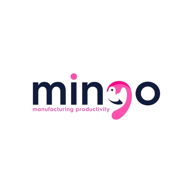 Flamingo G logo vector illustration