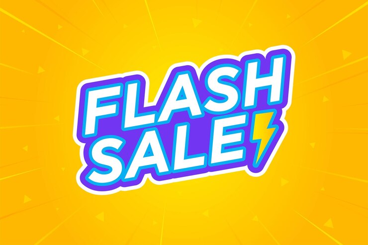 Vector flash sale banner