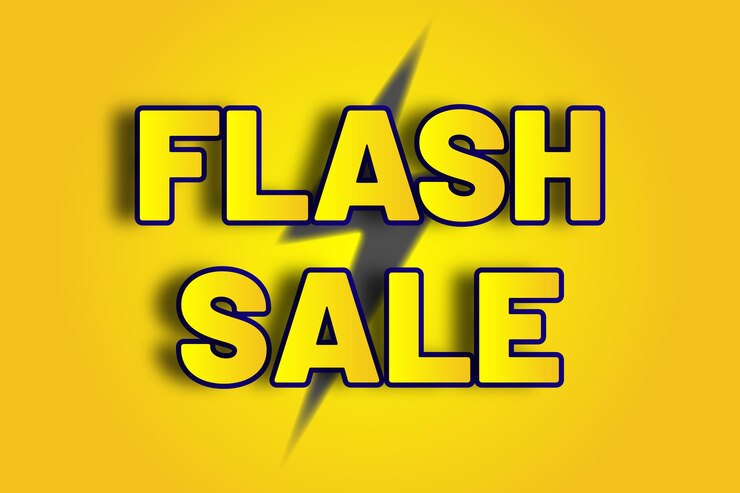 Vector flash sale design for vector illustration