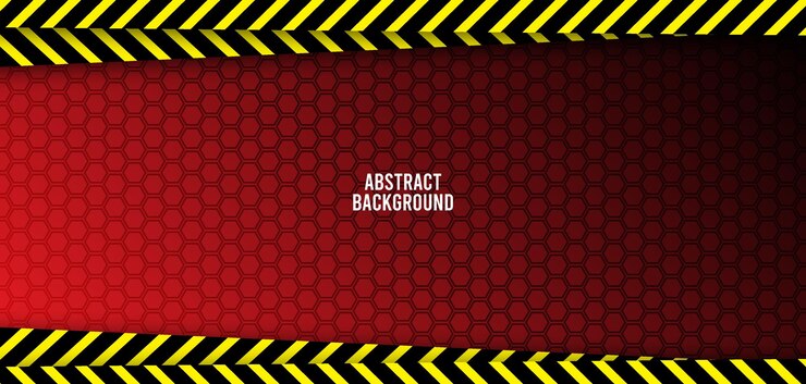 FLAT BACKGROUND POLICE LINE YELLOW RED