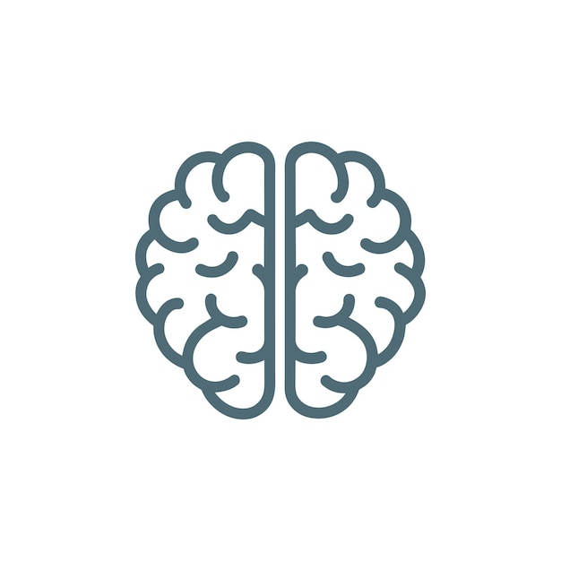 Flat Brain Logo