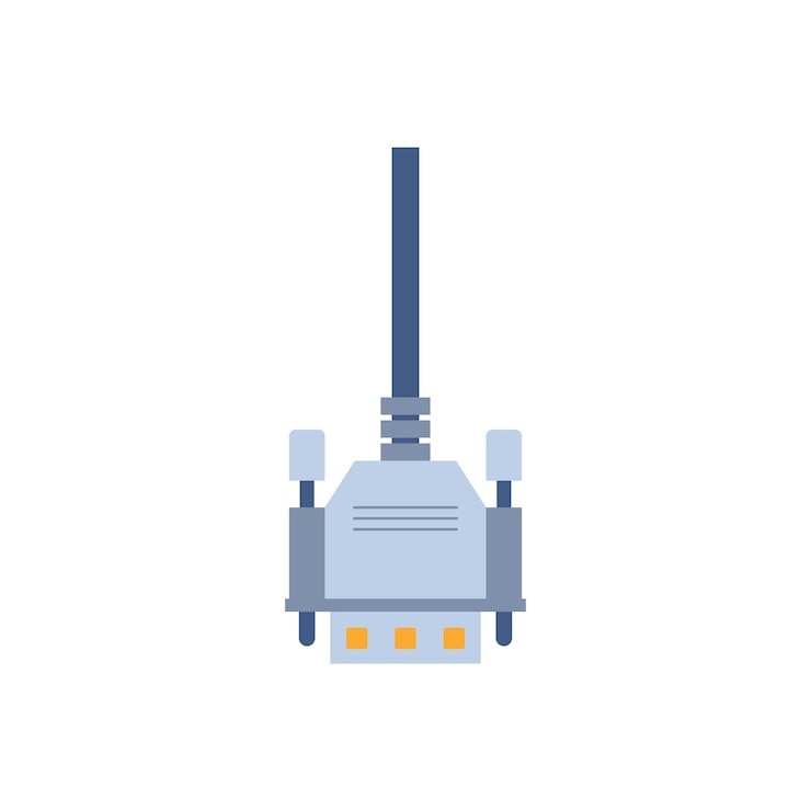 Vector flat cable vector template