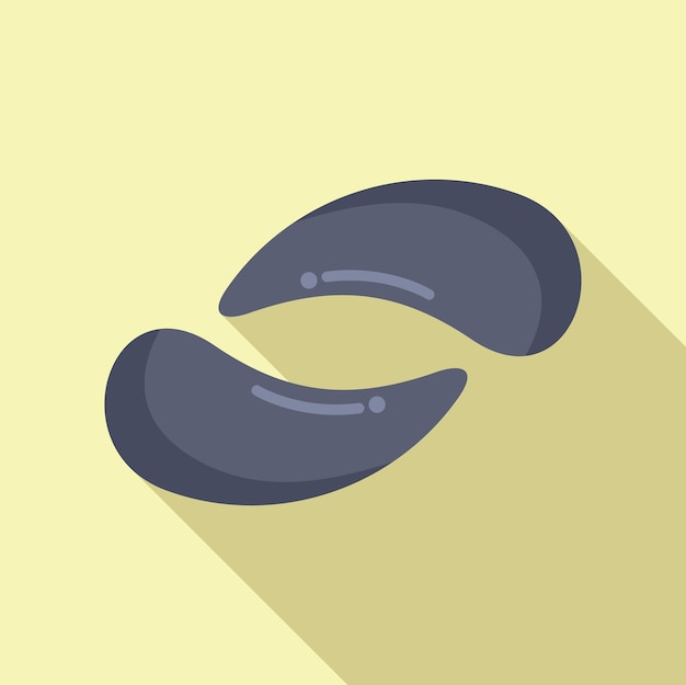 flat design icon of fortune cookie