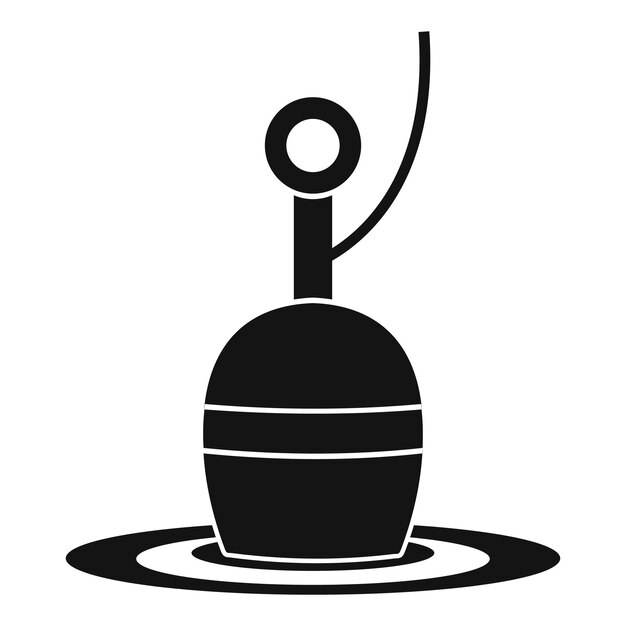 floating bobber icon simple illustration of floating bobber vector icon for web