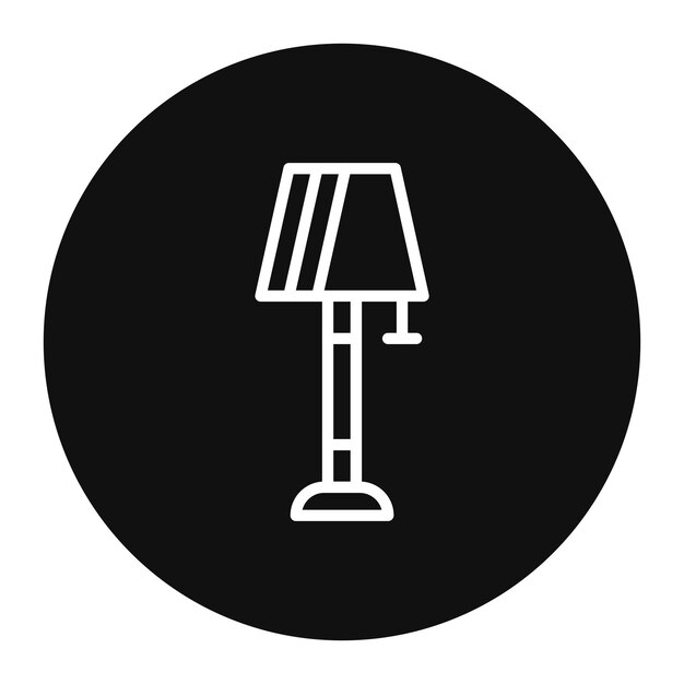 Floor Lamp Vector Illustration