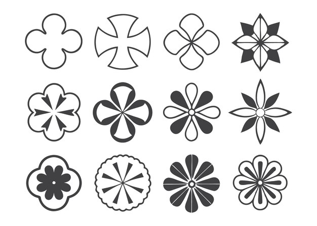 Floral and Geometric Design Elements