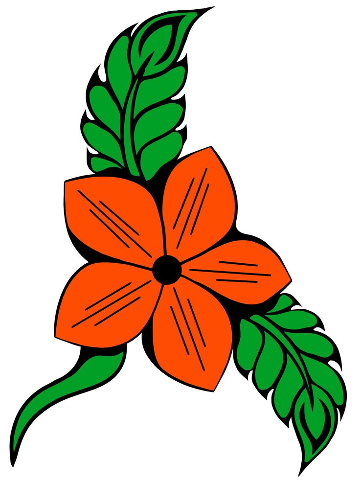 Vector floral and leaf design for vector wedding ornament