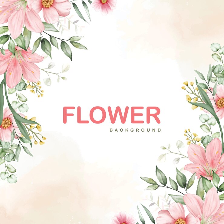 Floral Gratitude Thank You Vector Background with Delicate Blooms for Appreciation and Warm Gestures