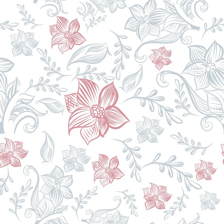 Vector floral rustic pattern vector design