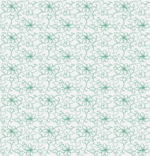Floral Seamless Pattern Background Fully Editable Vector