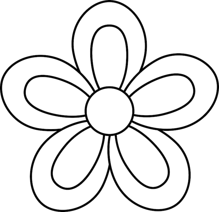Flower Doodle Coloring Book Pages For Adults and Kids