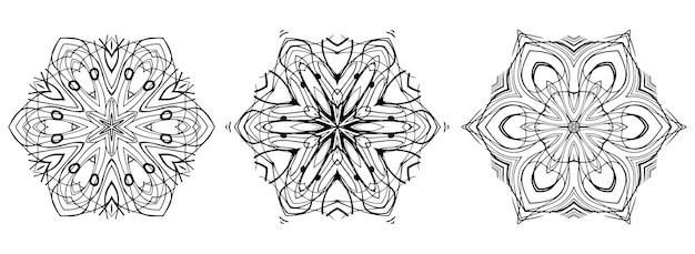 Flowing Organic Shapes in a Detailed Geometric Mandala