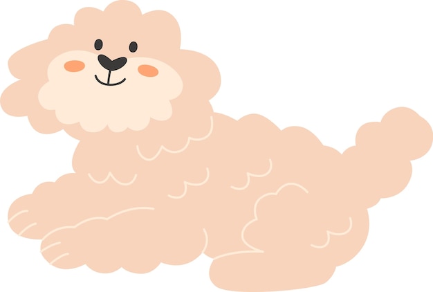 Fluffy Dog Lying