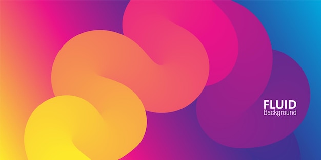 fluid background liquid color abstract colorful gradient vector