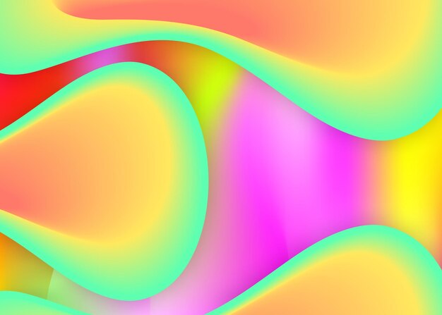 fluid background with liquid dynamic elements and shapes