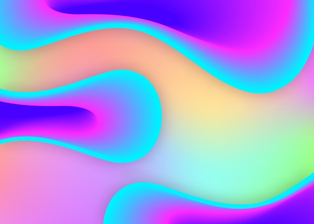 fluid background with liquid dynamic elements and shapes