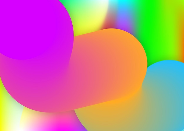 Fluid dynamic background with liquid shapes and elements