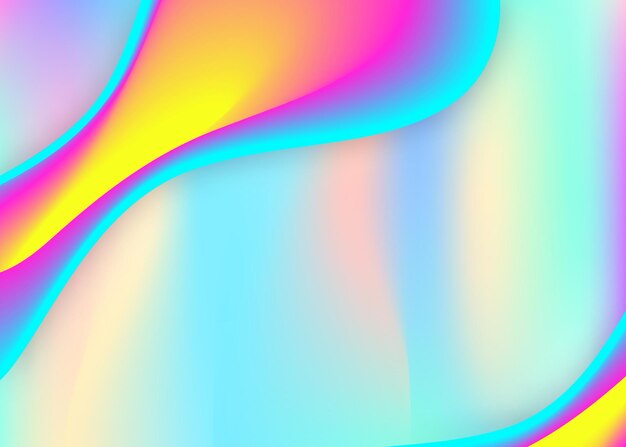 Fluid dynamic. Pop presentation, certificate layout. Vivid gradient mesh. Holographic 3d backdrop with modern trendy blend. Fluid dynamic background with liquid shapes and elements.