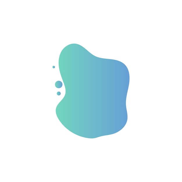 Fluid liquid abstract shape element vector design templates simple and modern