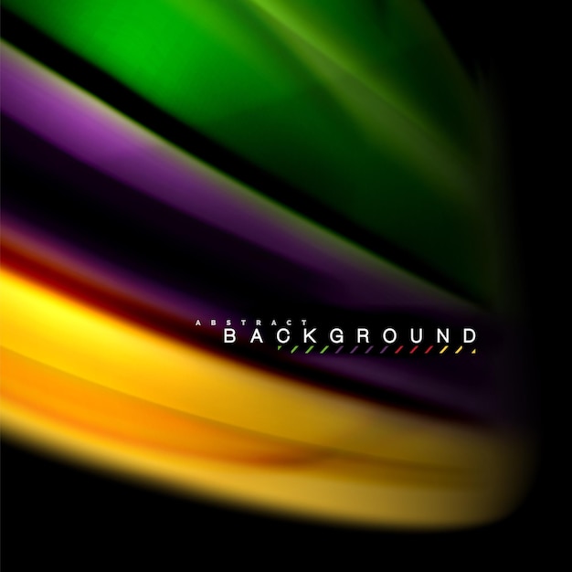 Fluid mixing colors vector wave abstract background design Colorful mesh waves