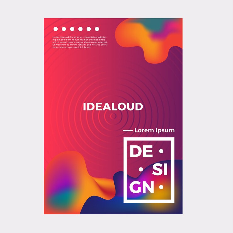 Vector fluid modern background