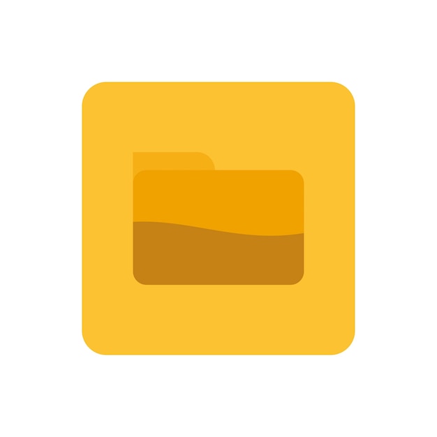 folder Icon Logo Design Element Can be used for Web and App Symbol design icon graphic element