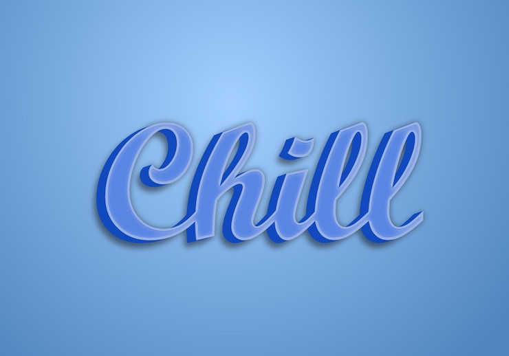 Vector font efek teks