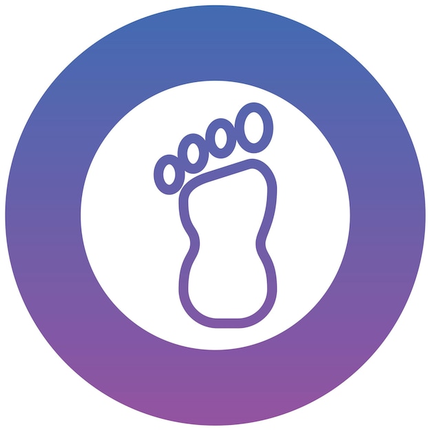 Foot Symbol Vector Illustration