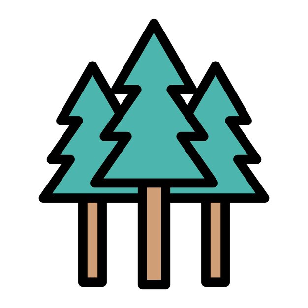 Forest Vector Icon Design Illustration