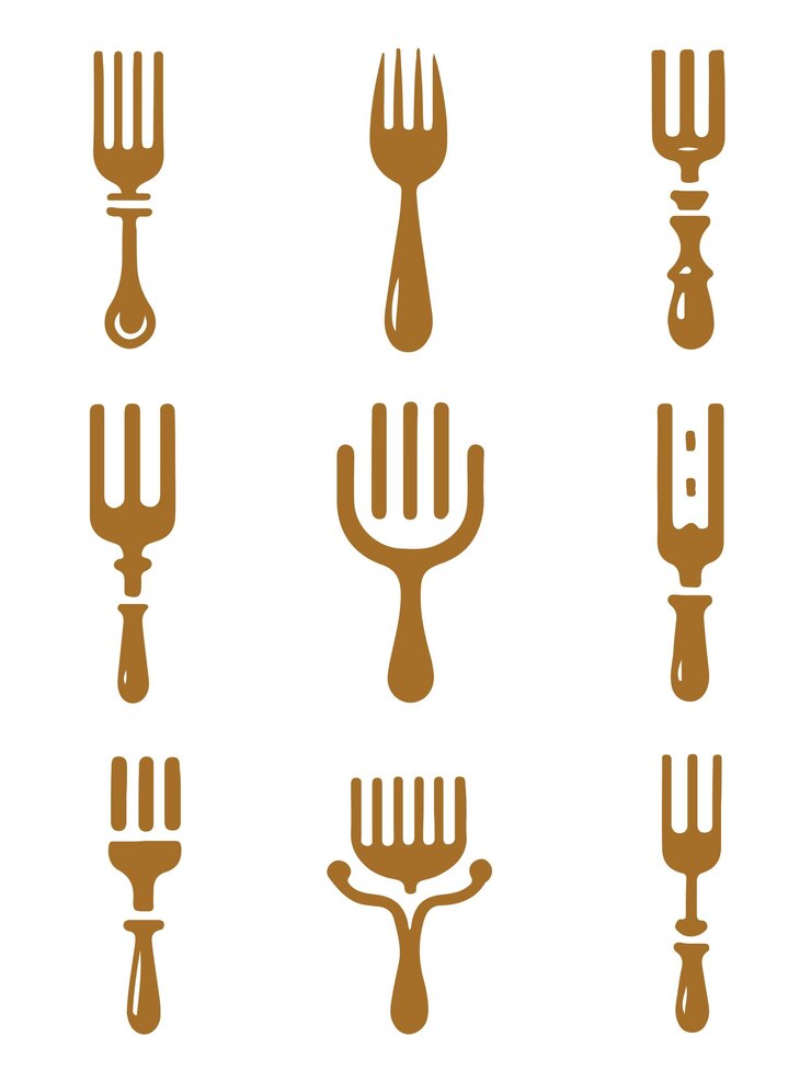 Vector fork collection logo