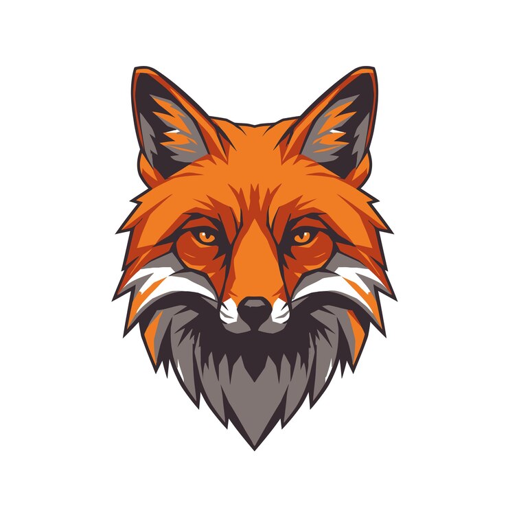 Vector fox head logo