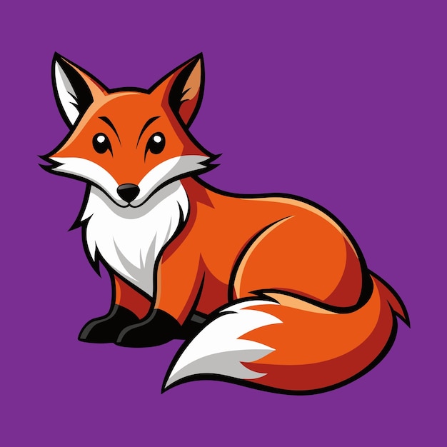 Fox Lying Down Vector