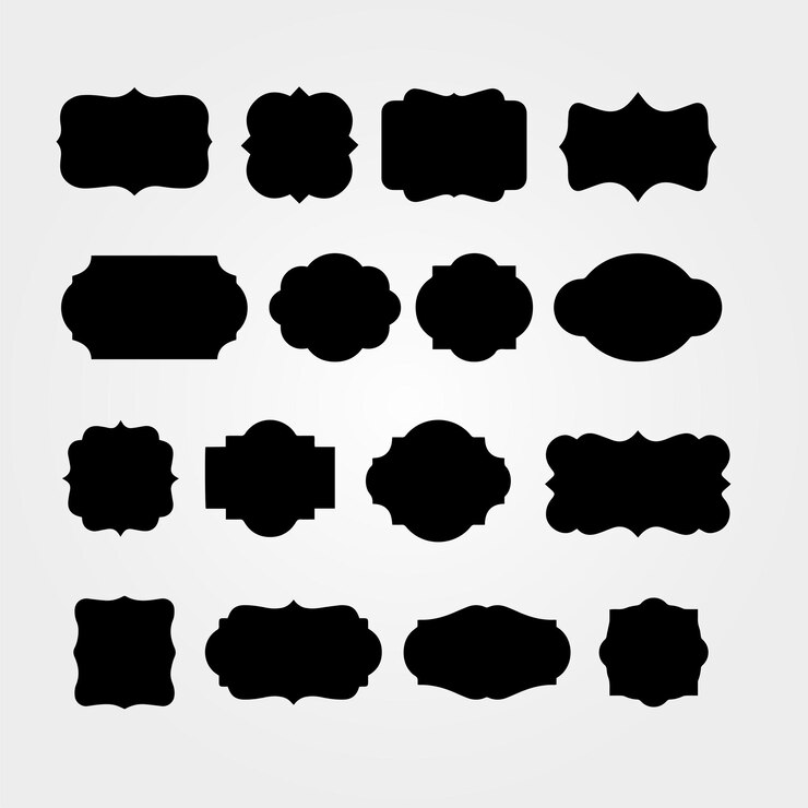 Vector frame and label