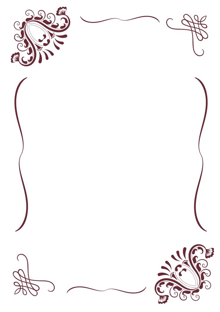 Frame border flower buds