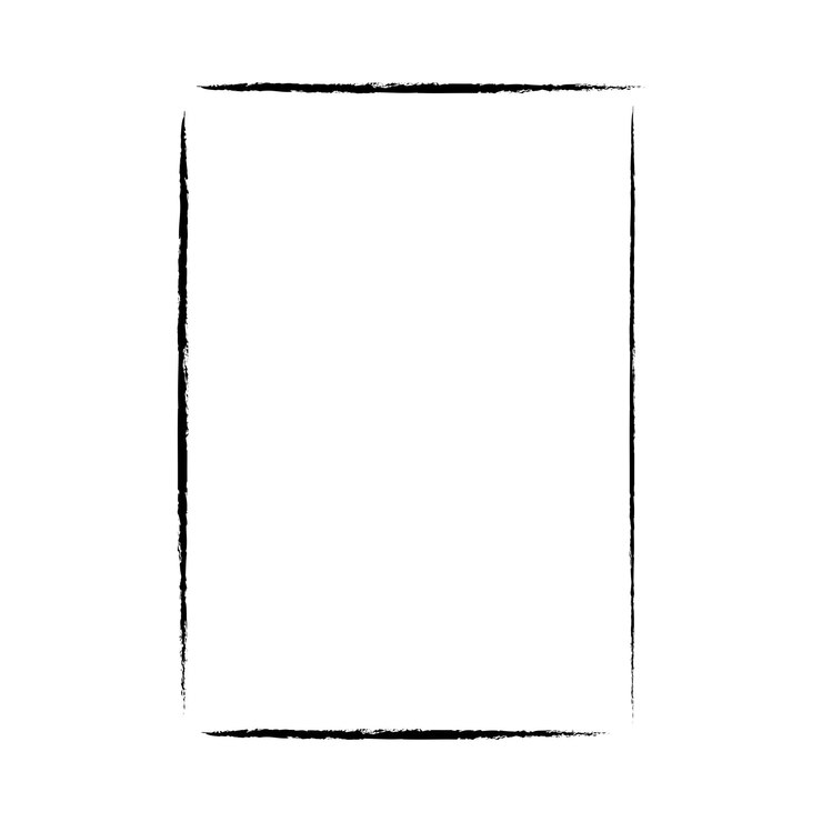 Frame border grunge shape icon for decorative vintage doodle element for design