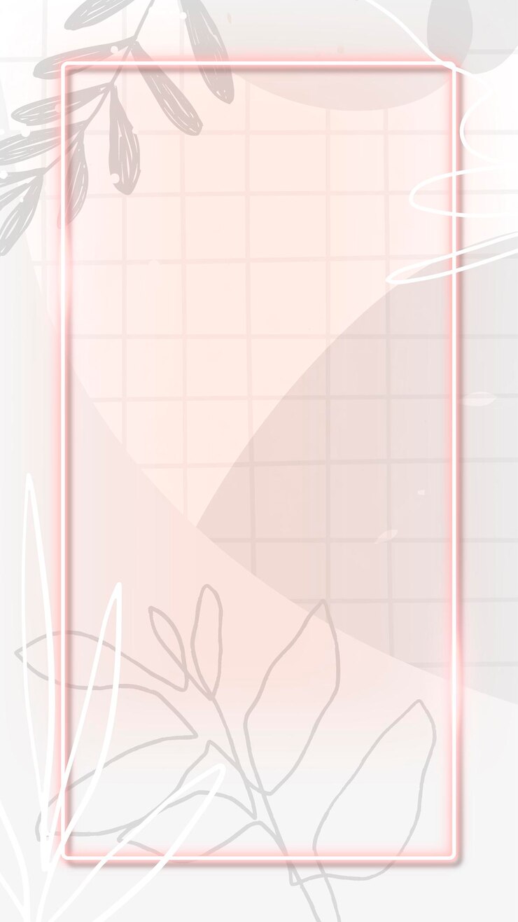 Vector frame on abstract memphis mobile phone wallpaper
