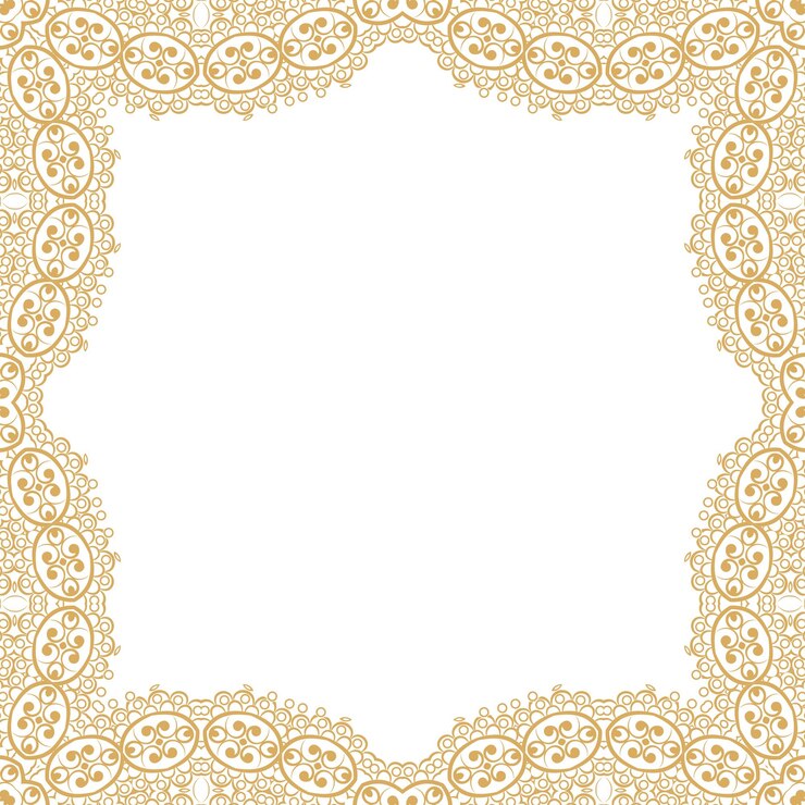 Frame ornament vintage floral design