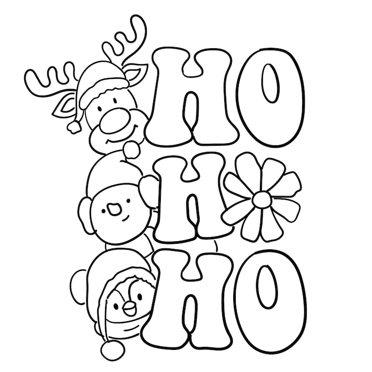 Vector free hand drawn christmas doodles vector illustration
