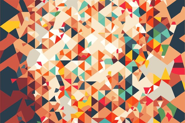 free vector flat design mosaic pattern design