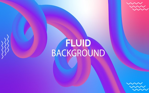 Free vector gradient fluid shapes background