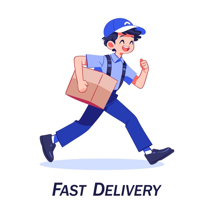 Vector free vector postman delivery illustration
