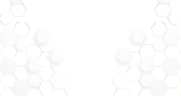 Free white and golden geometric background