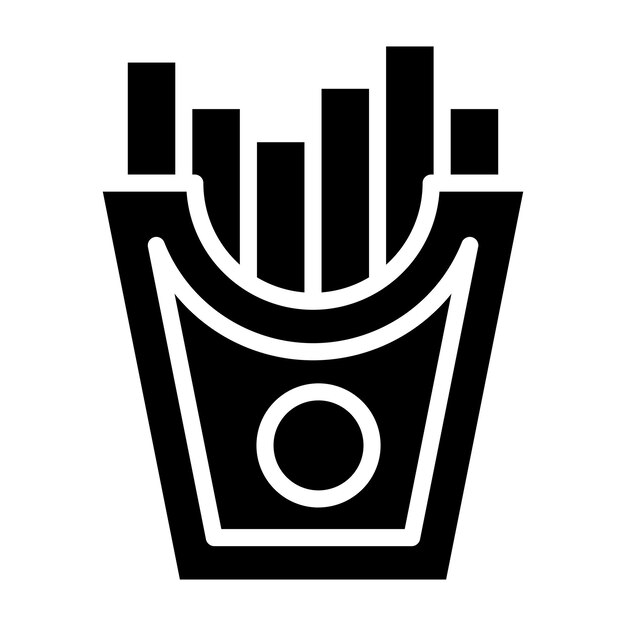 French Fries Icon Style