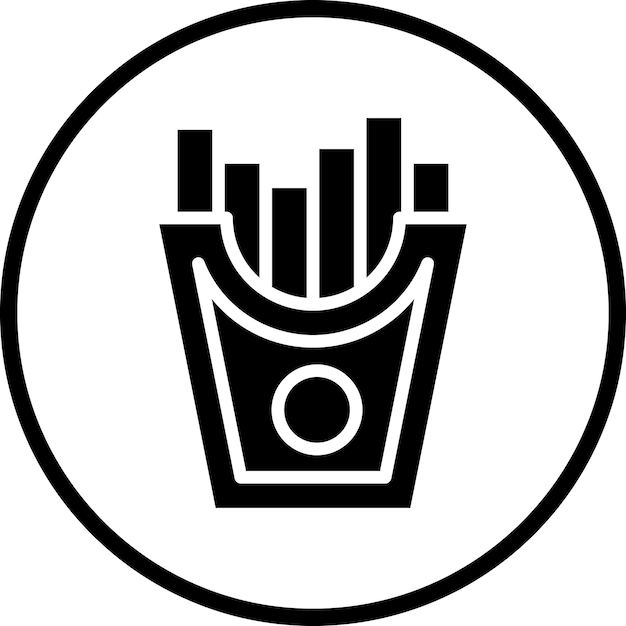French Fries Icon Style