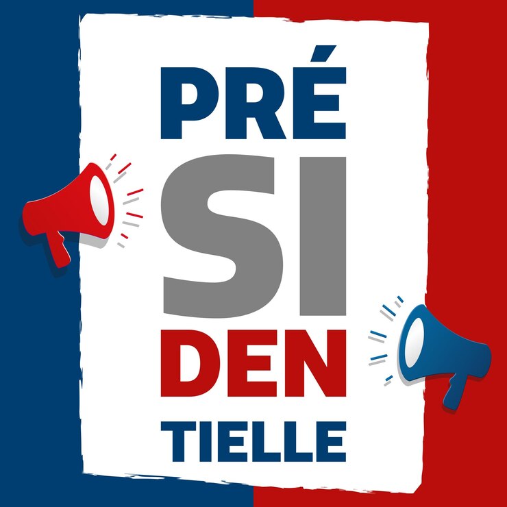 Vector french presidential election vote illustration