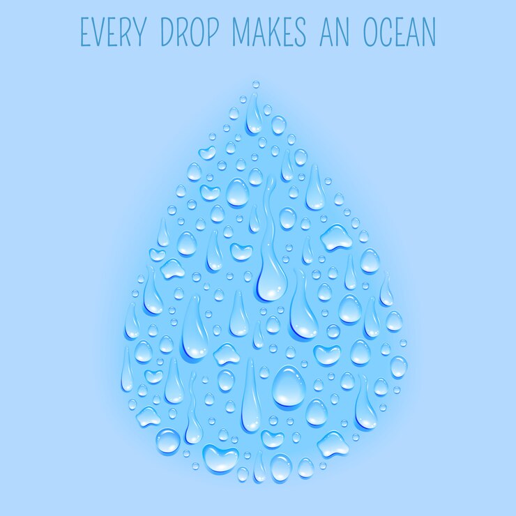 Vector fresh ecologically clean natural water banner