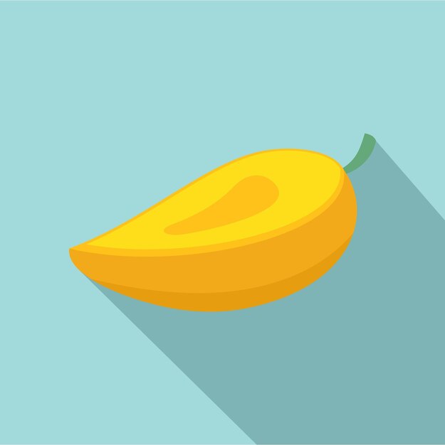 fresh mango icon flat illustration of fresh mango vector icon for web design