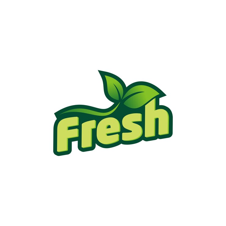 Fresh organic label sticker badge